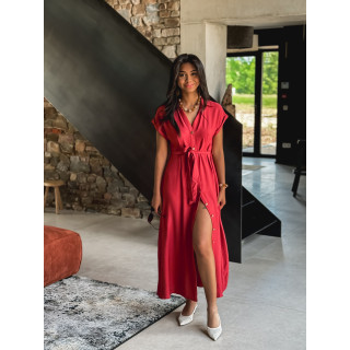Robe longue Kalani - Brique