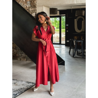 Robe longue Kalani - Brique