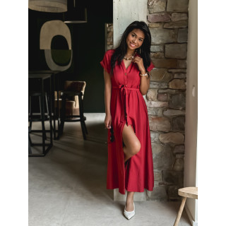 Robe longue Kalani - Brique