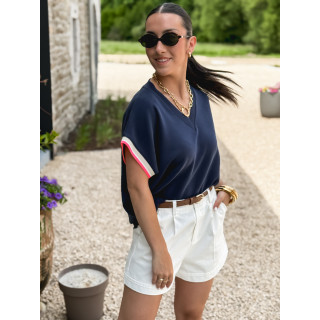 T-shirt Sayana - Bleu marine