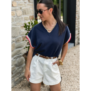 T-shirt Sayana - Bleu marine