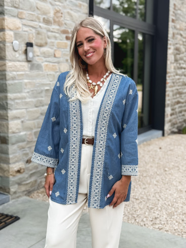 Gilet Ofélia - Bleu jeans