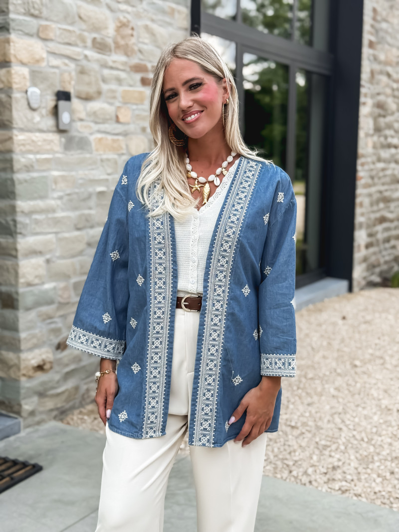 Gilet Ofélia - Bleu jeans