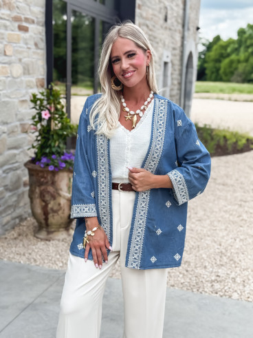 Gilet Ofélia - Bleu jeans