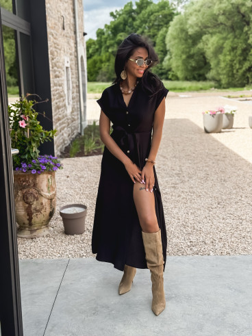 Robe longue Kalani - Noir