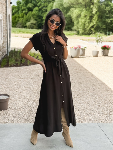 Robe longue Kalani - Noir