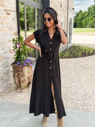 Robe longue Kalani - Noir