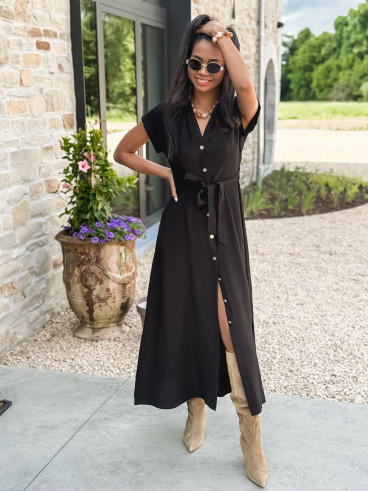 Robe longue Kalani - Noir