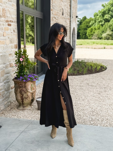 Robe longue Kalani - Noir