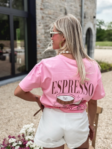 T-shirt Espresso - Rose