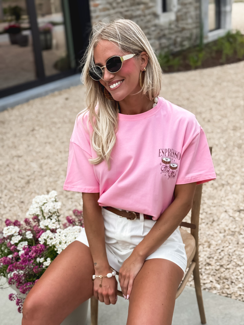 T-shirt Espresso - Rose