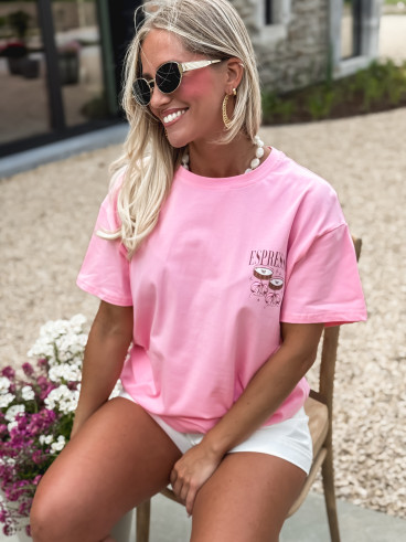 T-shirt Espresso - Rose