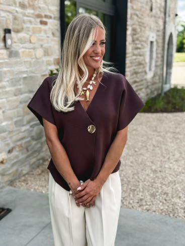 Gilet Savia - Chocolat