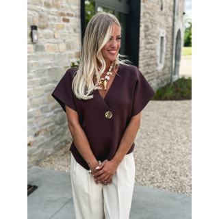 Gilet Savia - Chocolat