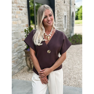 Gilet Savia - Chocolat