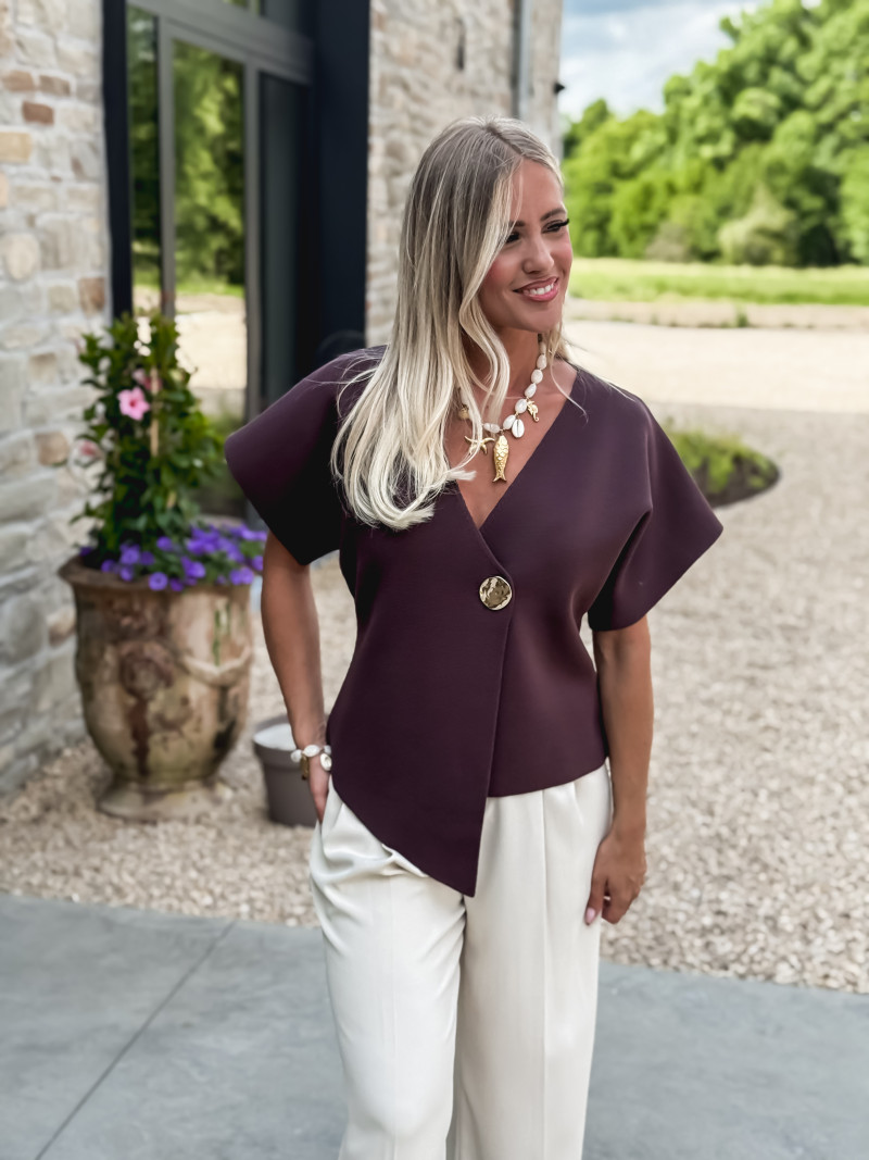 Gilet Savia - Chocolat