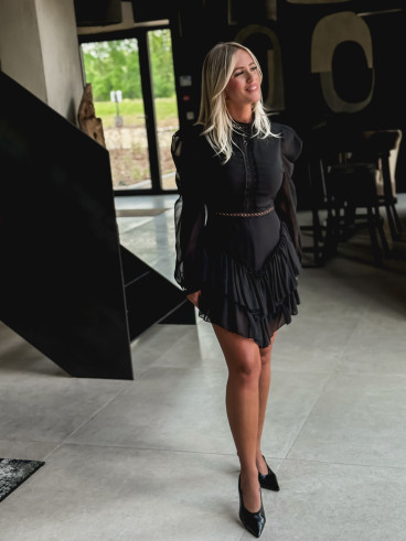 Robe courte Athalié - Noir