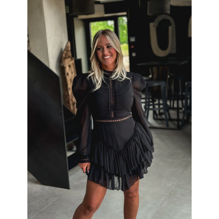 Robe courte Athalié - Noir