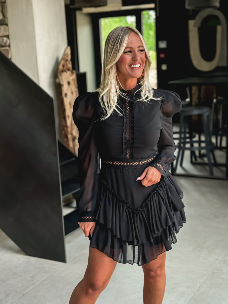 Robe courte Athalié - Noir