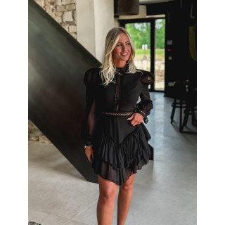Robe courte Athalié - Noir