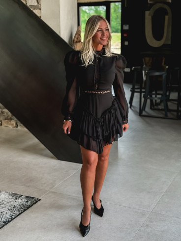 Robe courte Athalié - Noir