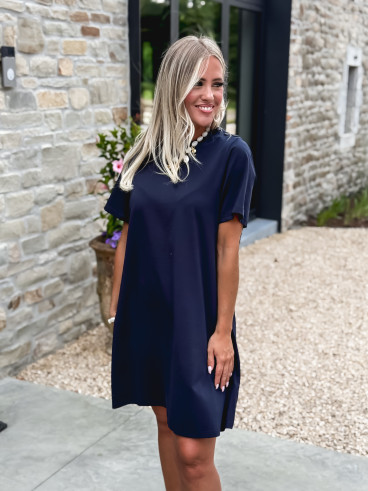 Robe courte Lénaé - Bleu marine