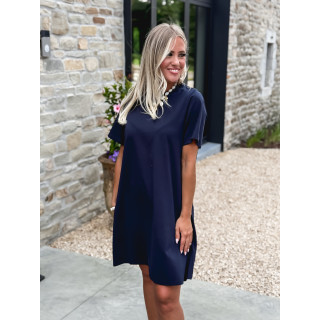 Robe courte Lénaé - Bleu marine