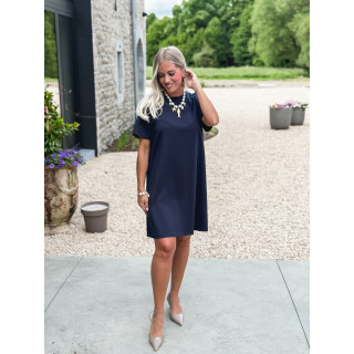 Robe courte Lénaé - Bleu marine