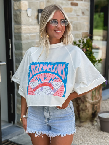T-shirt Marvelous - Blanc