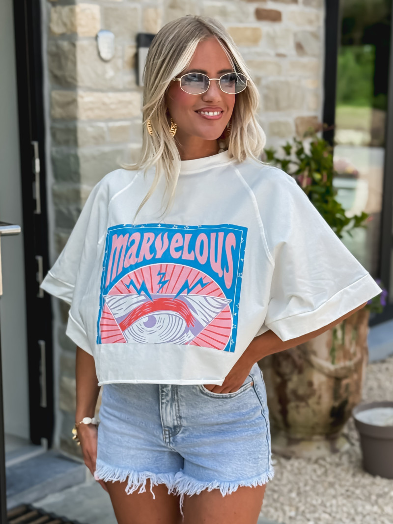 T-shirt Marvelous - Blanc