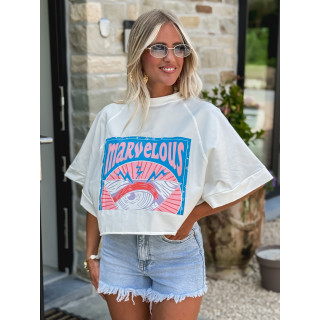 T-shirt Marvelous - Blanc