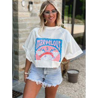 T-shirt Marvelous - Blanc