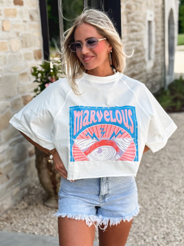 T-shirt Marvelous - Blanc