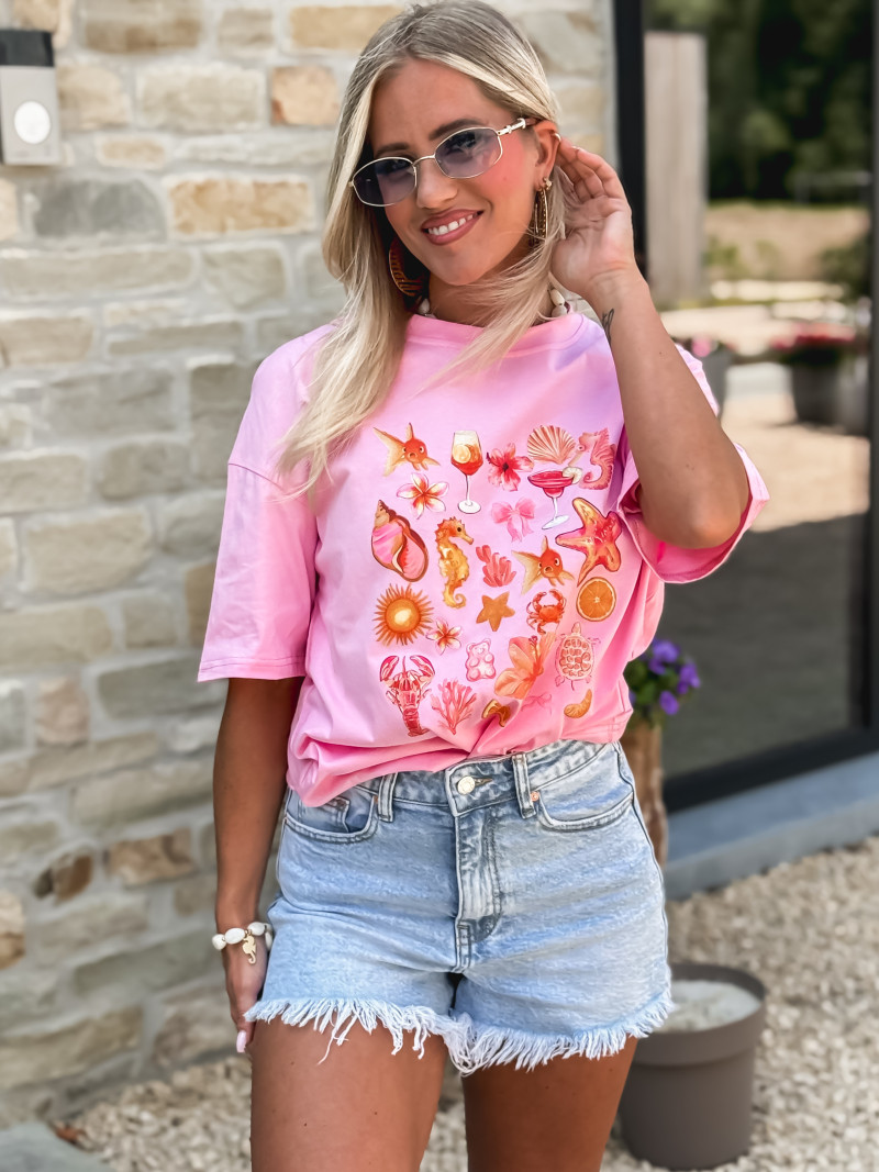 T-shirt Calabre - Rose