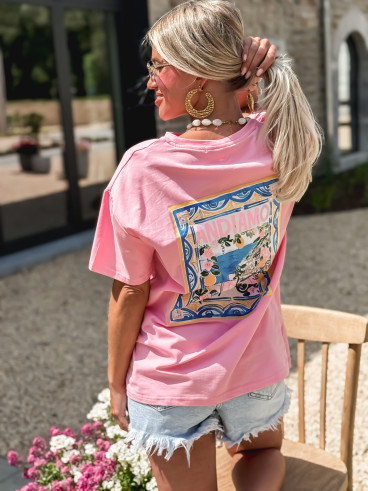 T-shirt Andiamo - Rose