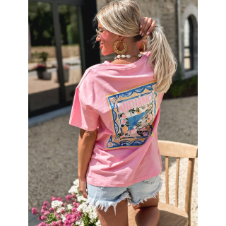 T-shirt Andiamo - Rose
