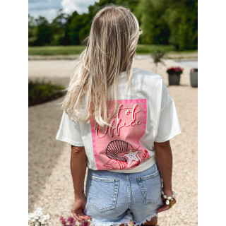 T-shirt Out of office - Blanc