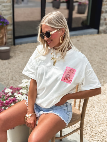 T-shirt Out of office - Blanc