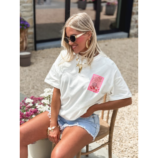 T-shirt Out of office - Blanc