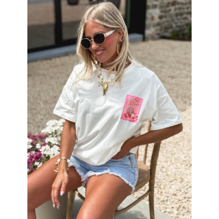 T-shirt Out of office - Blanc