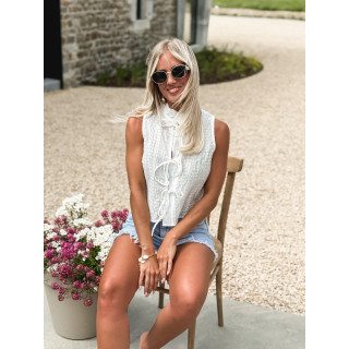 Blouse Angélia - Blanc