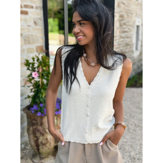 Blouse Taliyah - Blanc