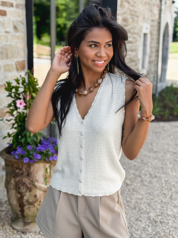 Blouse Taliyah - Blanc