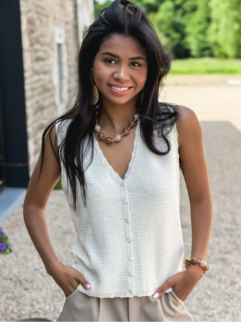 Blouse Taliyah - Blanc