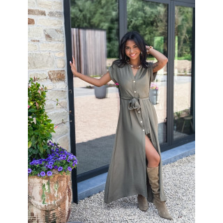 Robe longue Kalani - Kaki