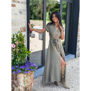 Robe longue Kalani - Kaki