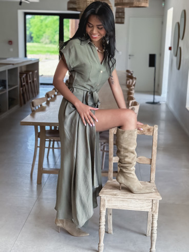 Robe longue Kalani - Kaki