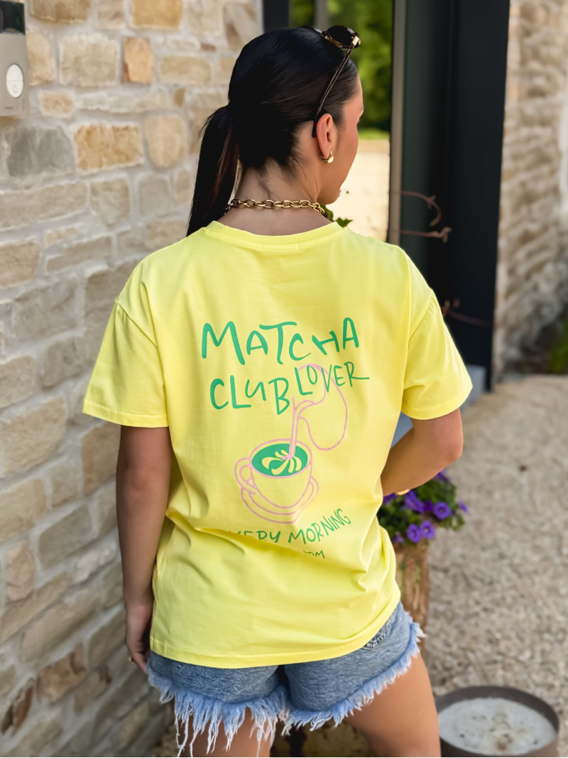 T-shirt Matcha - Jaune
