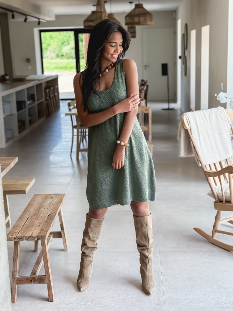 Robe courte Lyra - Kaki