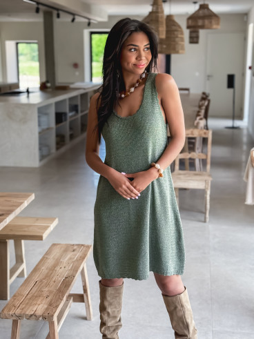Robe courte Lyra - Kaki